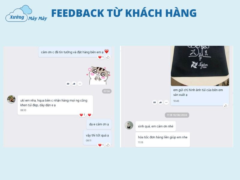 đánh giá dịch vụ in túi vải in hình theo yêu cầu