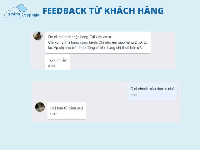 đánh giá túi tote xưởng mây mây