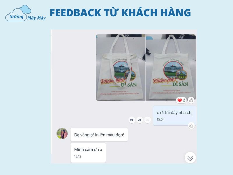 đánh giá túi vải không dệt xưởng mây mây