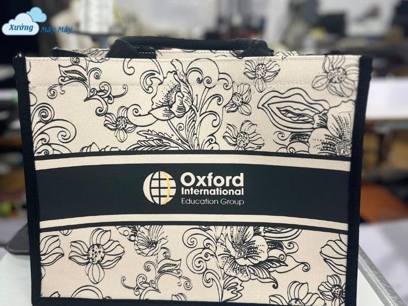 in vải đay linen in logo số lượng lớn