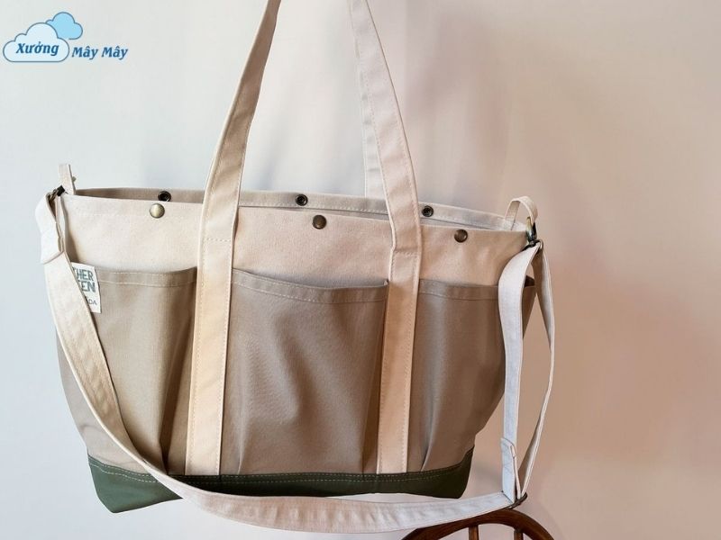 mẫu túi vải canvas chặt đáy