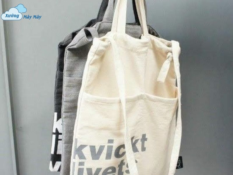 mẫu túi vải canvas dạng dẹp mẫu túi vải canvas dạng dẹp