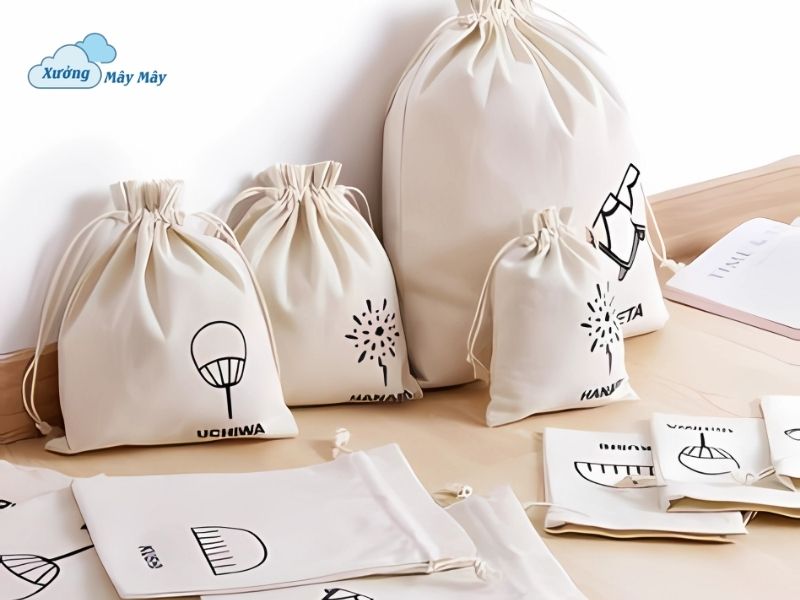 may túi vải canvas