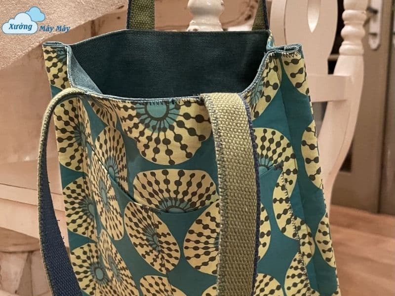 túi canvas vintage in họa tiết