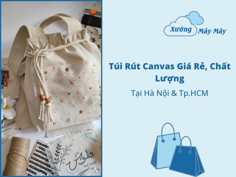 túi rút canvas giá rẻ