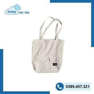 túi vải canvas dạng dẹp