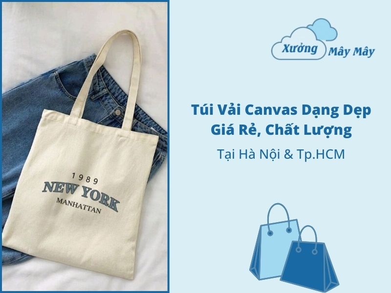 túi vải canvas dạng dẹp giá rẻ túi vải canvas dạng dẹp giá rẻ