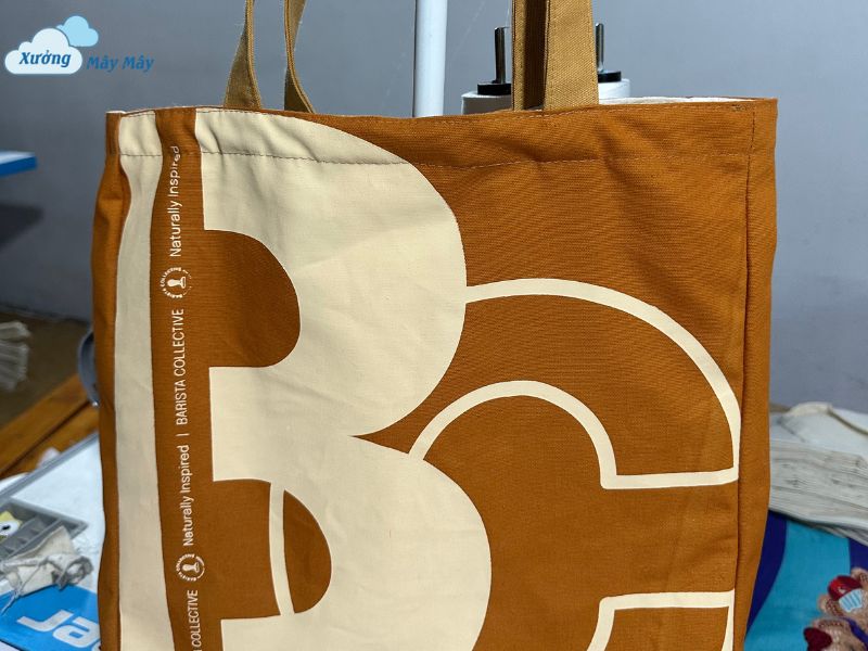 túi vải canvas hình hộp in logo