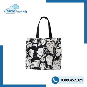 túi vải canvas hoạ tiết