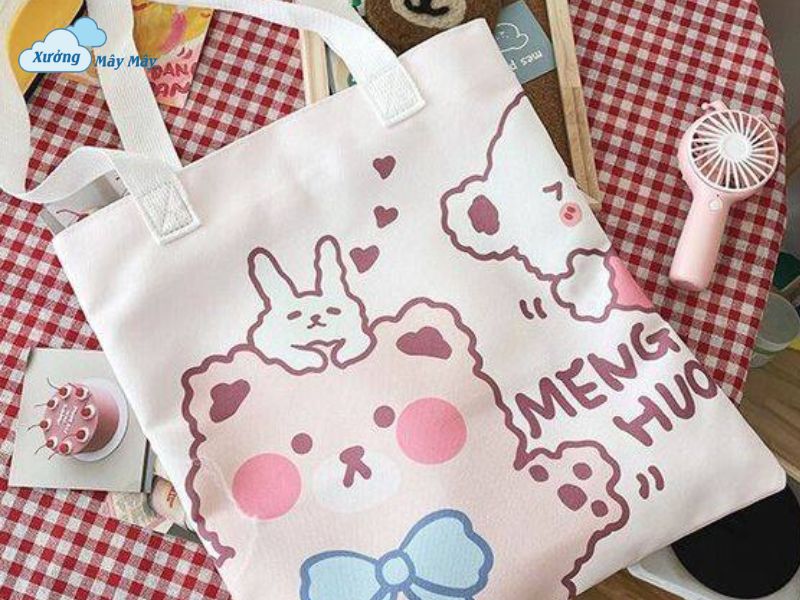 túi vải canvas in hình thiết kế theo yêu cầu