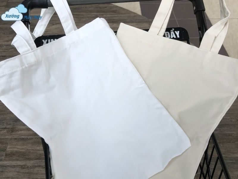 túi vải canvas trắng trơn