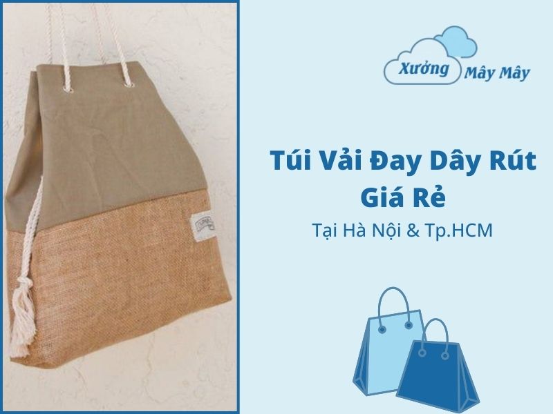 túi vải đay dây rút giá rẻ