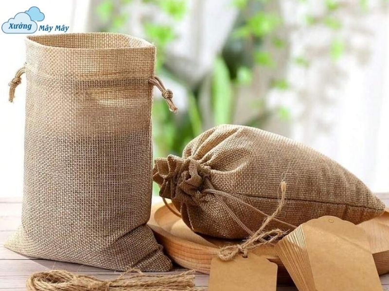túi vải đay đựng cà phê trơn