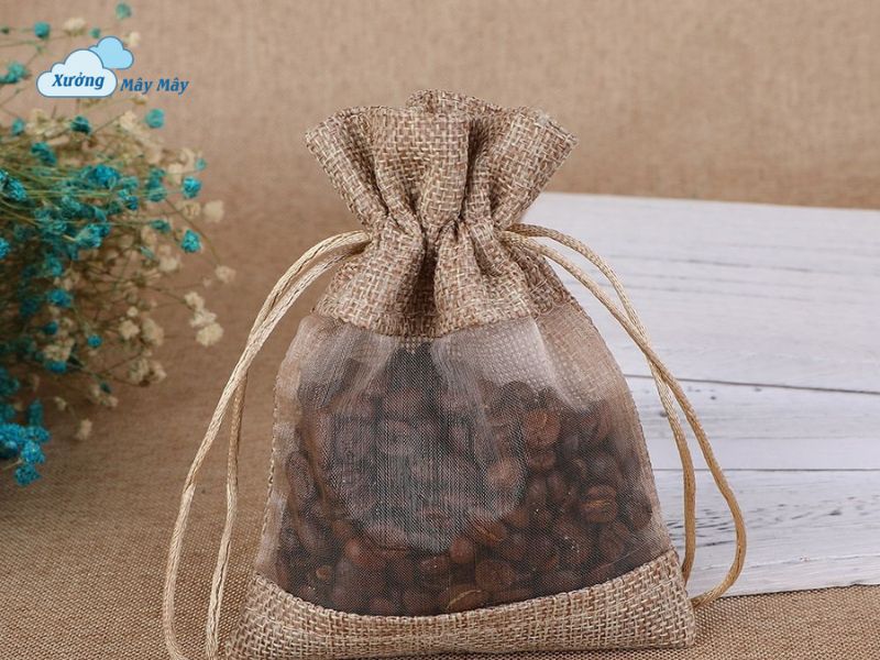 túi vải đay đựng cà phê