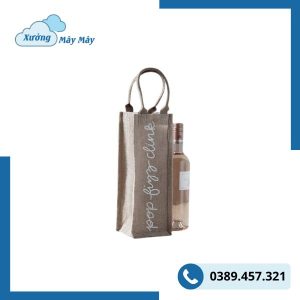 túi vải đay đựng rượu