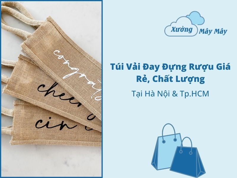 túi vải đay đựng rượu giá rẻ