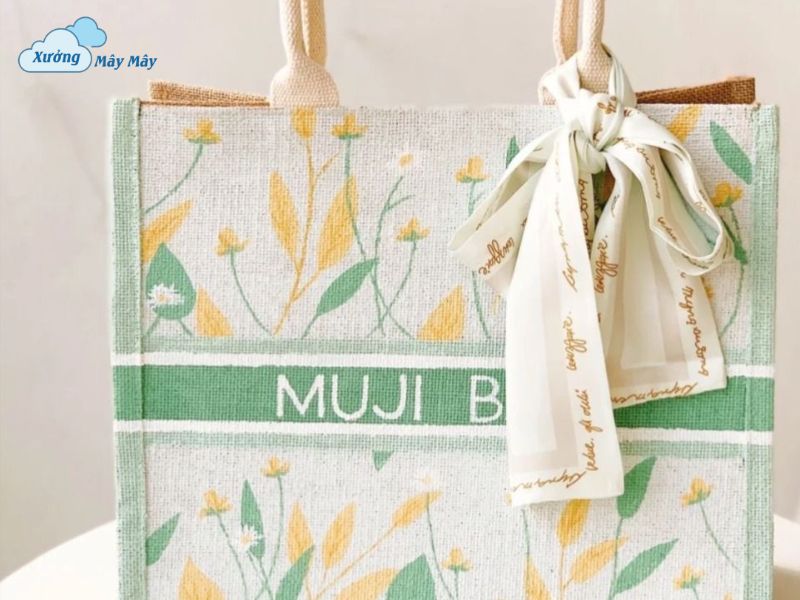 túi vải đay in hình