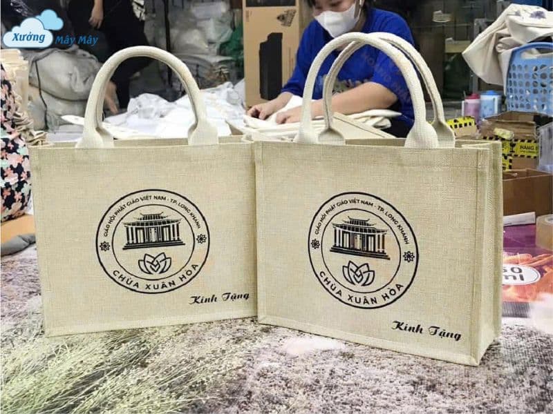 túi vải đay linen thiết kế hình