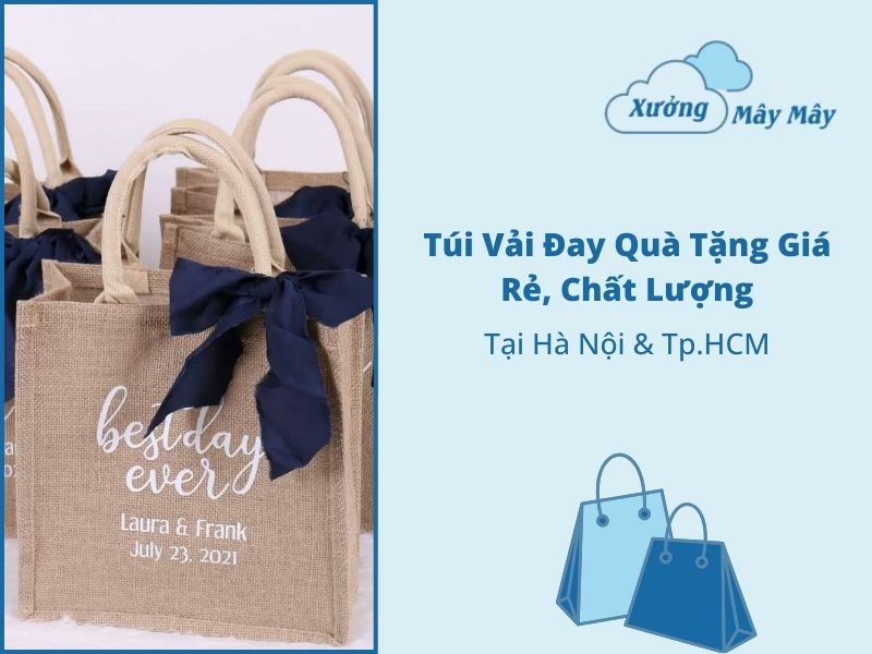 túi vải đay quà tặng giá rẻ