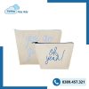 túi vải đựng mỹ phẩm vỏ sò