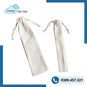túi vải đựng ống hút