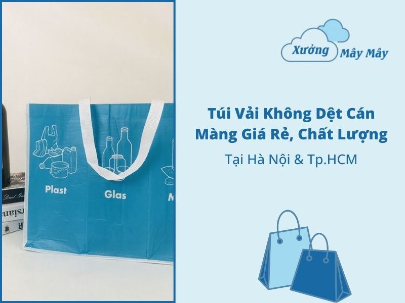 túi vải không dệt cán màng giá rẻ