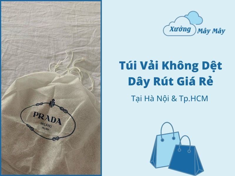 túi vải không dệt dây rút giá rẻ