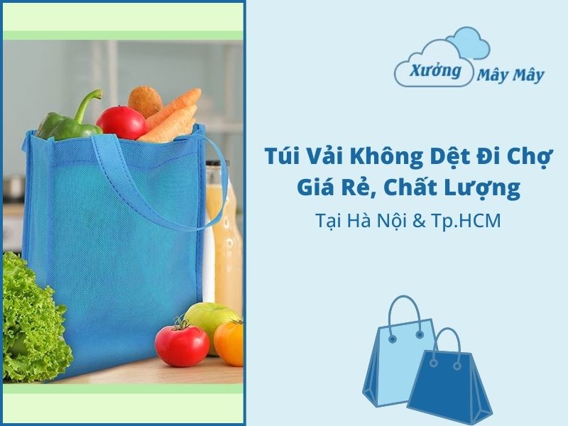 túi vải không dệt đi chợ giá rẻ