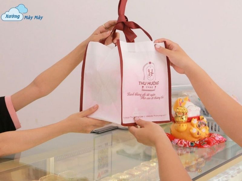 túi vải không dệt đựng bánh kem giá sỉ