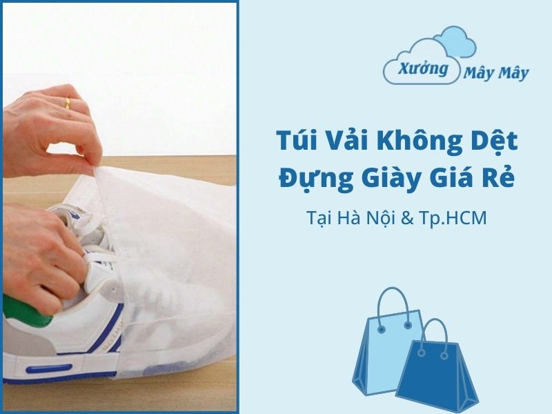 túi vải không dệt đựng giày giá rẻ