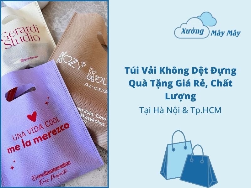 túi vải không dệt đựng quà tặng giá rẻ
