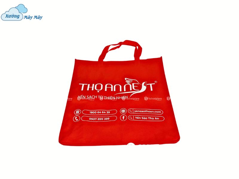 túi vải không dệt đựng yến sào in logo