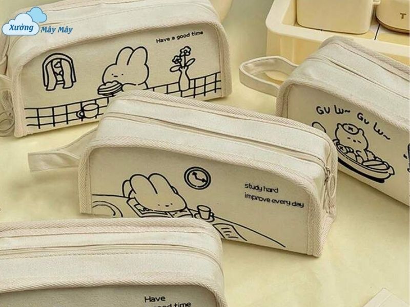 ứng dụng của túi vải đựng bút viết