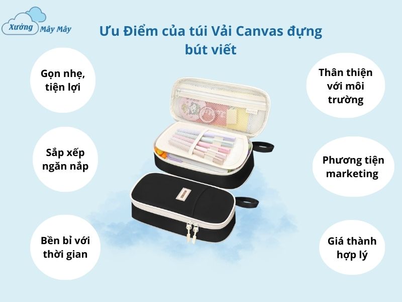 ưu điểm của túi vải đựng bút