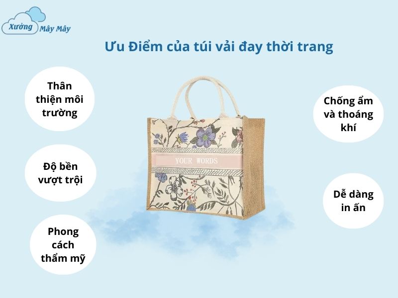 ưu điểm túi vải đay thời trang