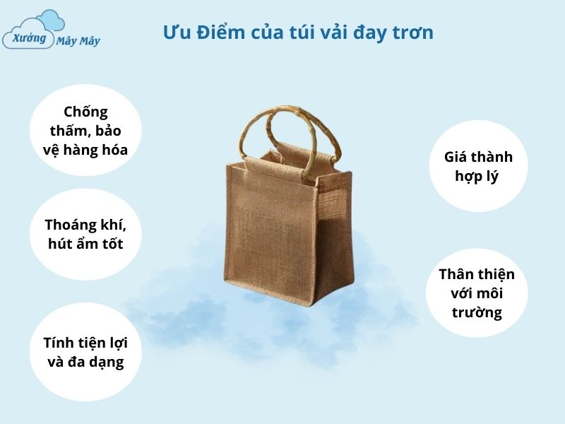 ưu điểm túi vải đay trơn