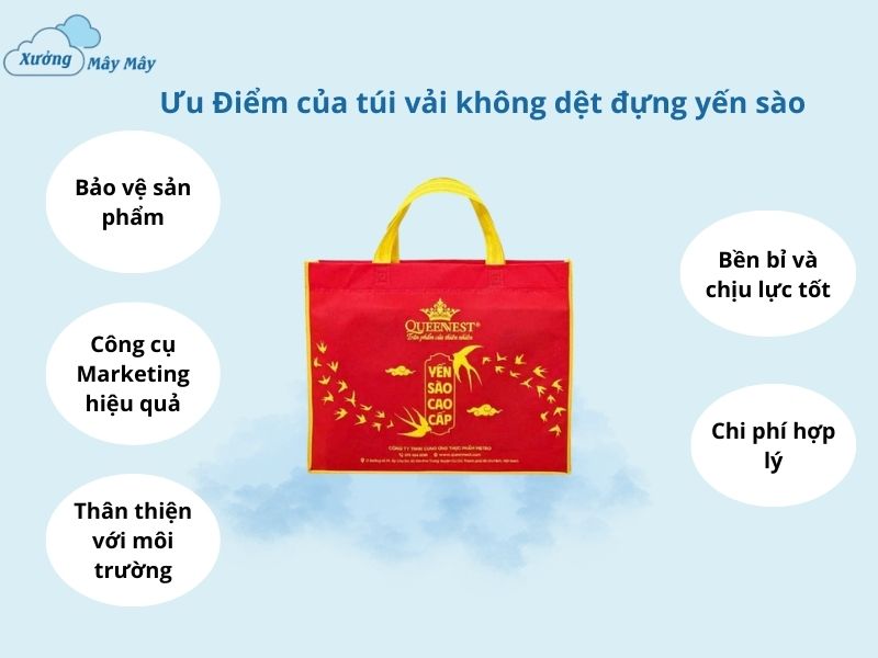 ưu điểm túi vải không dệt đựng yến sào