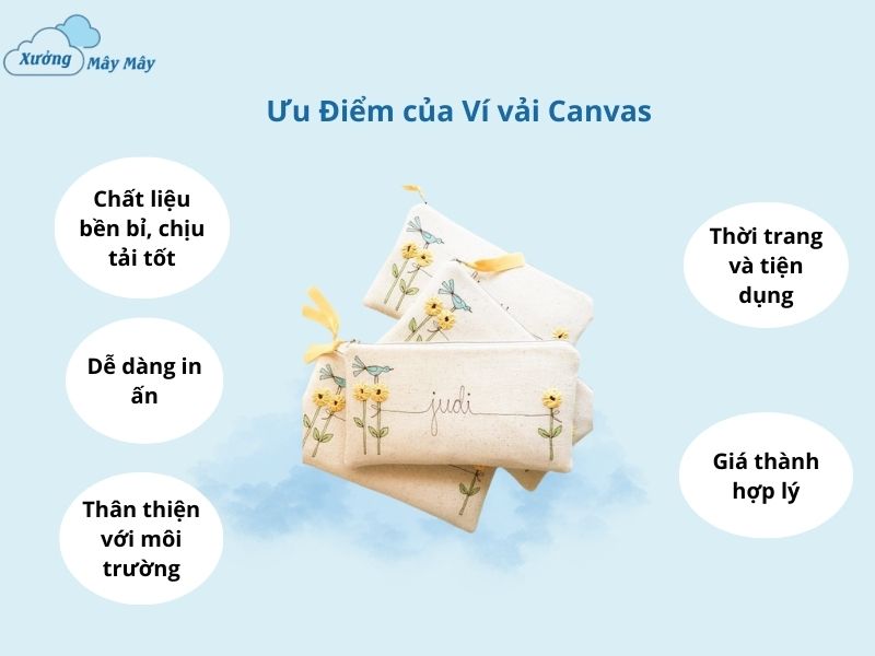 ưu điểm ví vải bố