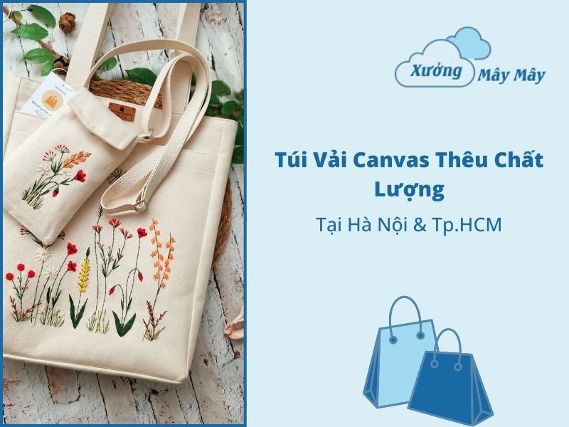 túi canvas thêu giá rẻ