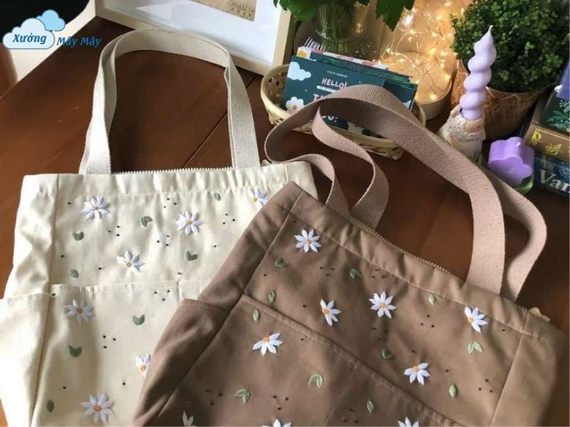 túi canvas thêu theo yêu cầu