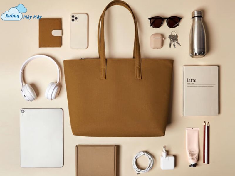 túi tote đựng laptop trơn