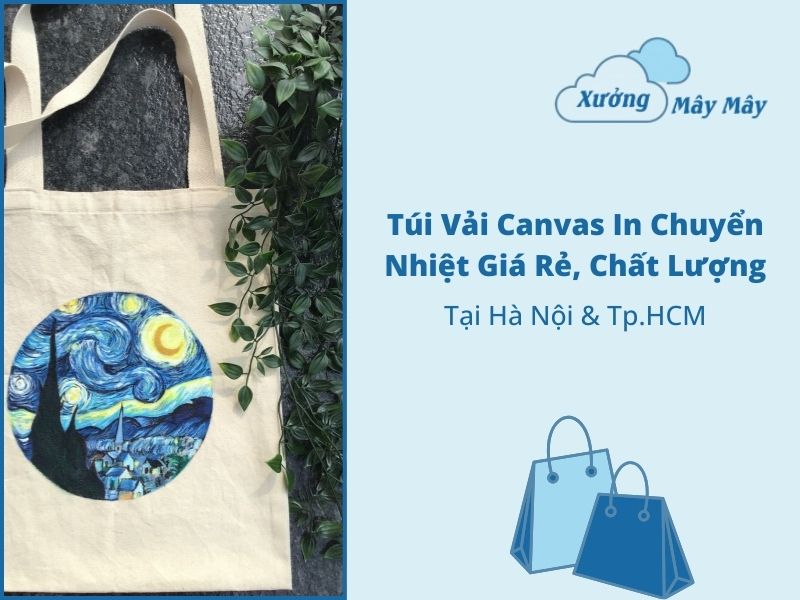 túi vải bố in chuyển nhiệt giá rẻ