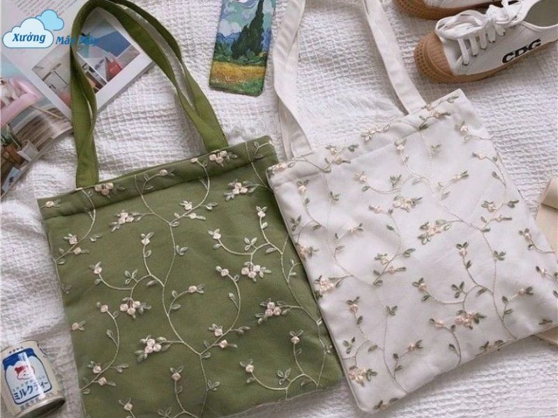 túi vải canvas thêu đẹp