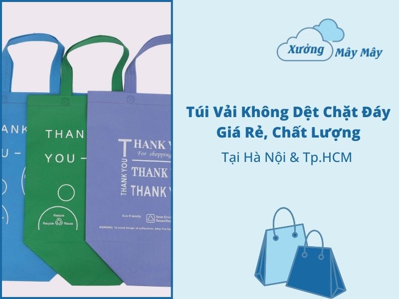 túi vải không dệt chặt đáy giá rẻ túi vải không dệt chặt đáy giá rẻ