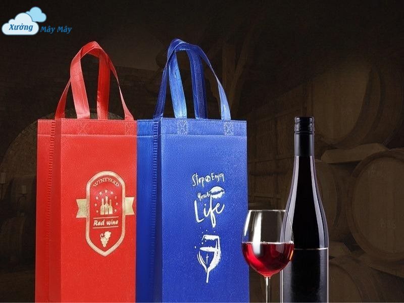 túi vải không dệt đựng rượu đẹp túi vải không dệt đựng rượu đẹp
