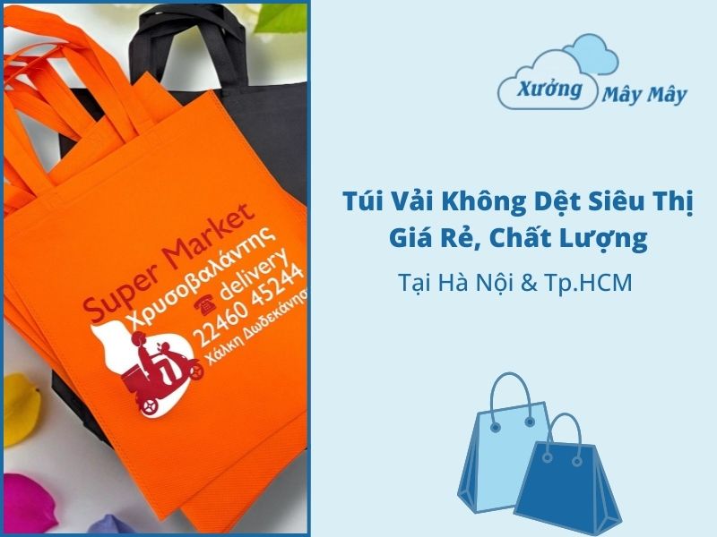 túi vải không dệt siêu thị giá rẻ túi vải không dệt siêu thị giá rẻ