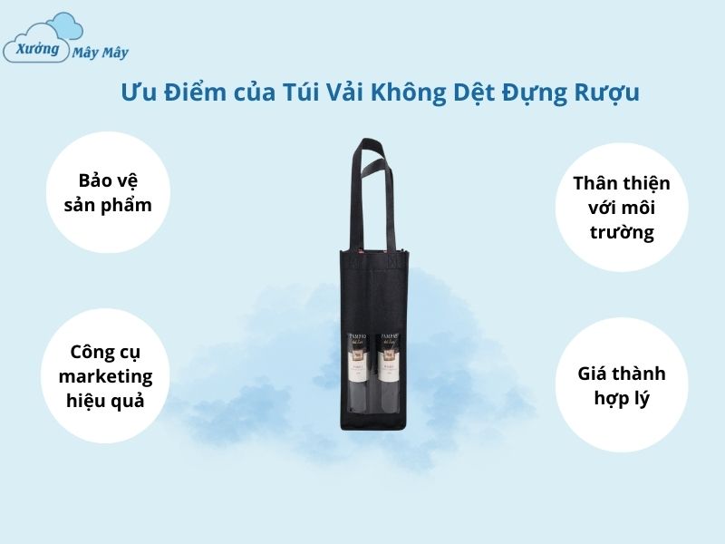 ưu điểm túi vải không dệt đựng rượu ưu điểm túi vải không dệt đựng rượu