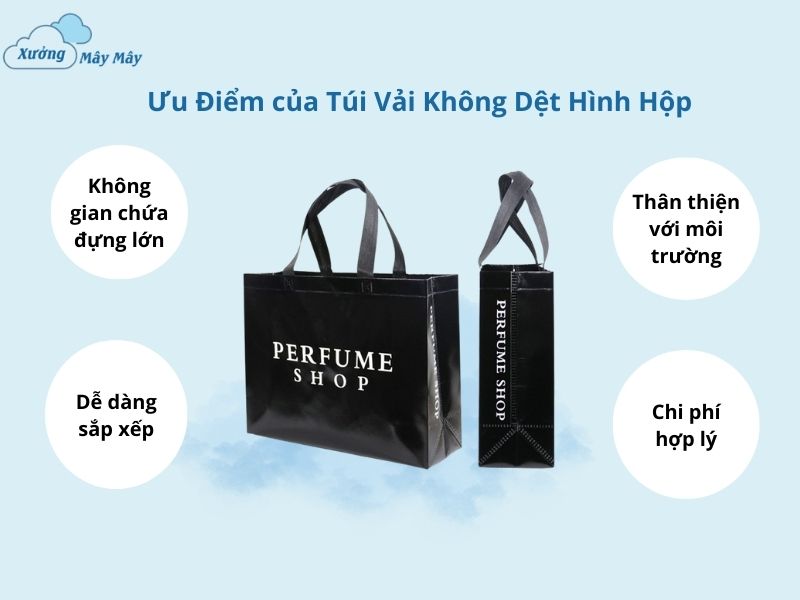 ưu điểm túi vải không dệt hình hộp ưu điểm túi vải không dệt hình hộp