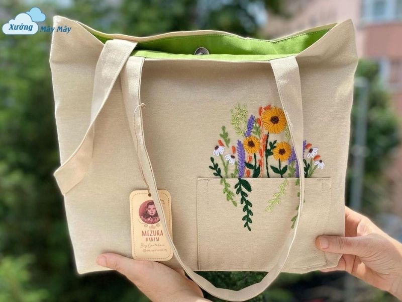 xưởng túi canvas thêu