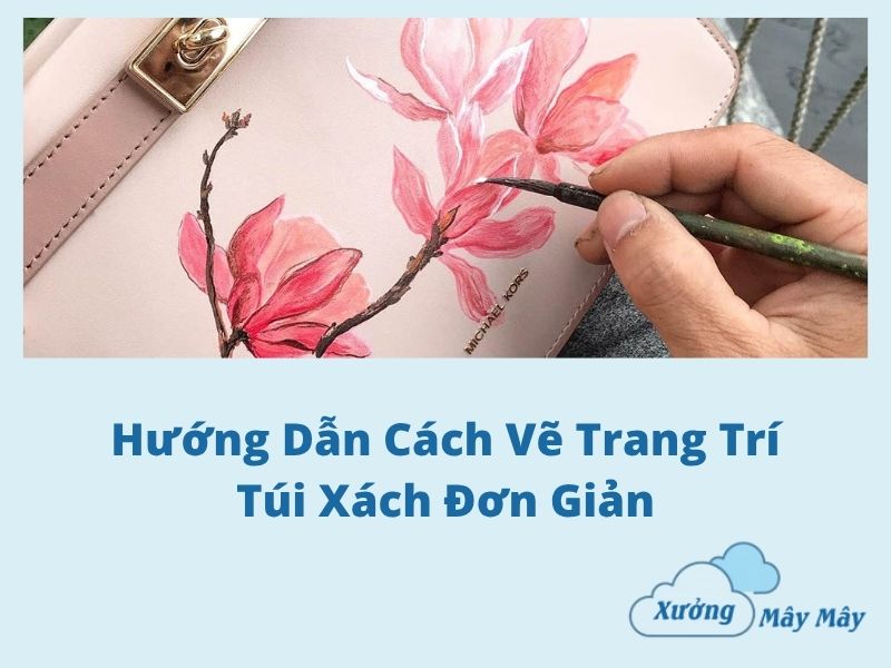vẽ trang trí túi xách